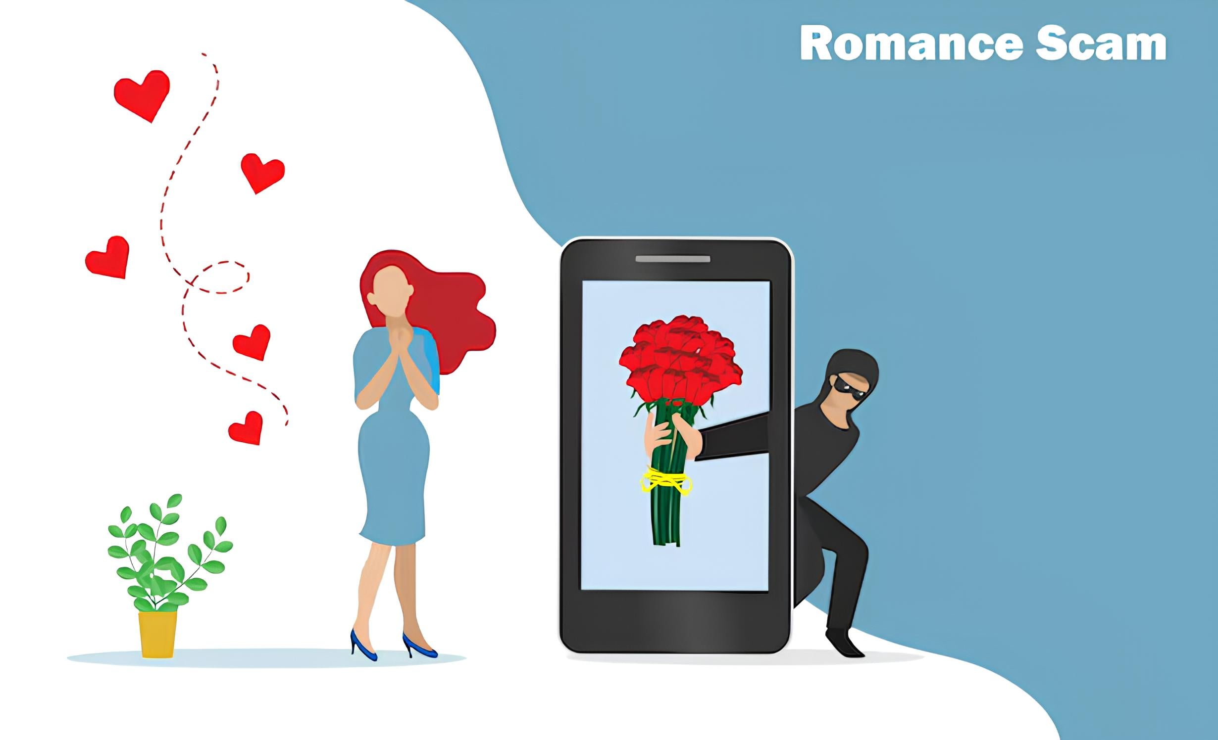 Ilustrasi love scamming