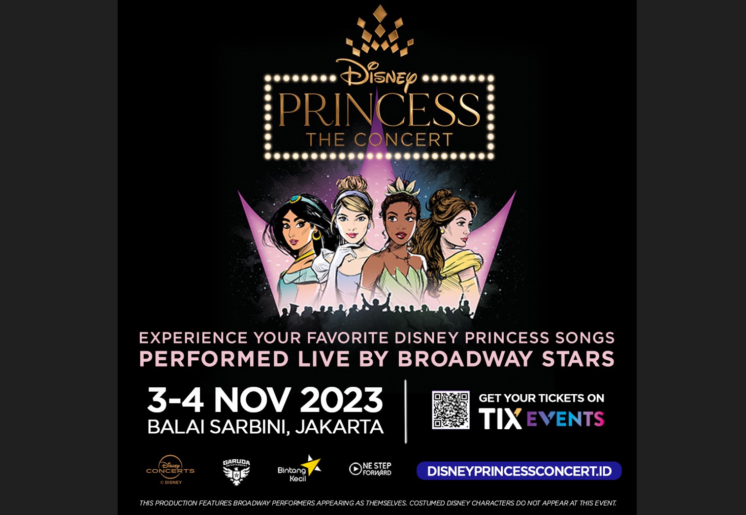 Poster Disnet Princess The Concert