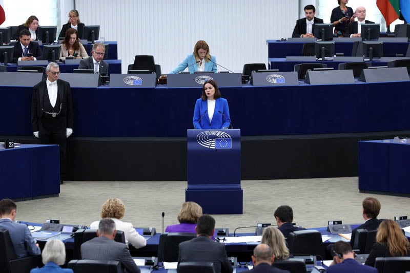 Pemimpin oposisi Belarus Svetlana Tikhanovskaya mengajak pemimpin dunia tidak mengabaikan negaranya.