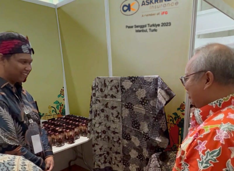 Pelaku UMKM pada Festival Pasar Senggol yang diselenggarakan oleh Kementrian BUMN di Istanbul, Turki.