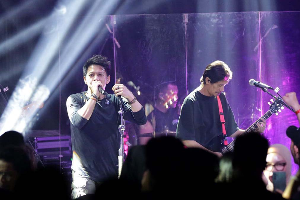 Noah tampil di Gold Dragon Medan, Sumatra Utara, Selasa (26/9).