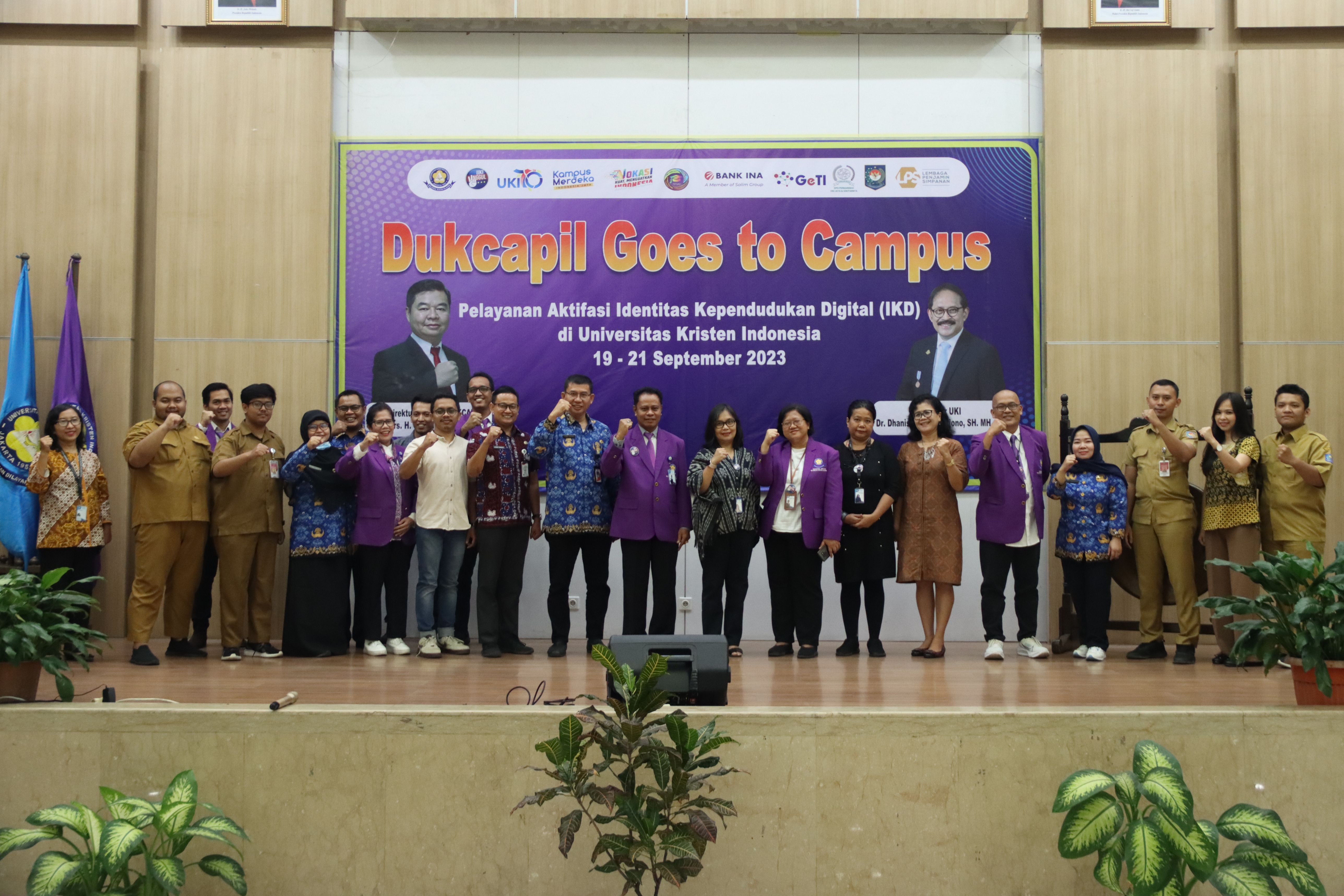 Universitas Kristen Indonesia (UKI) berpartisipasi dalam program Dukcapil Goes to Campus. 