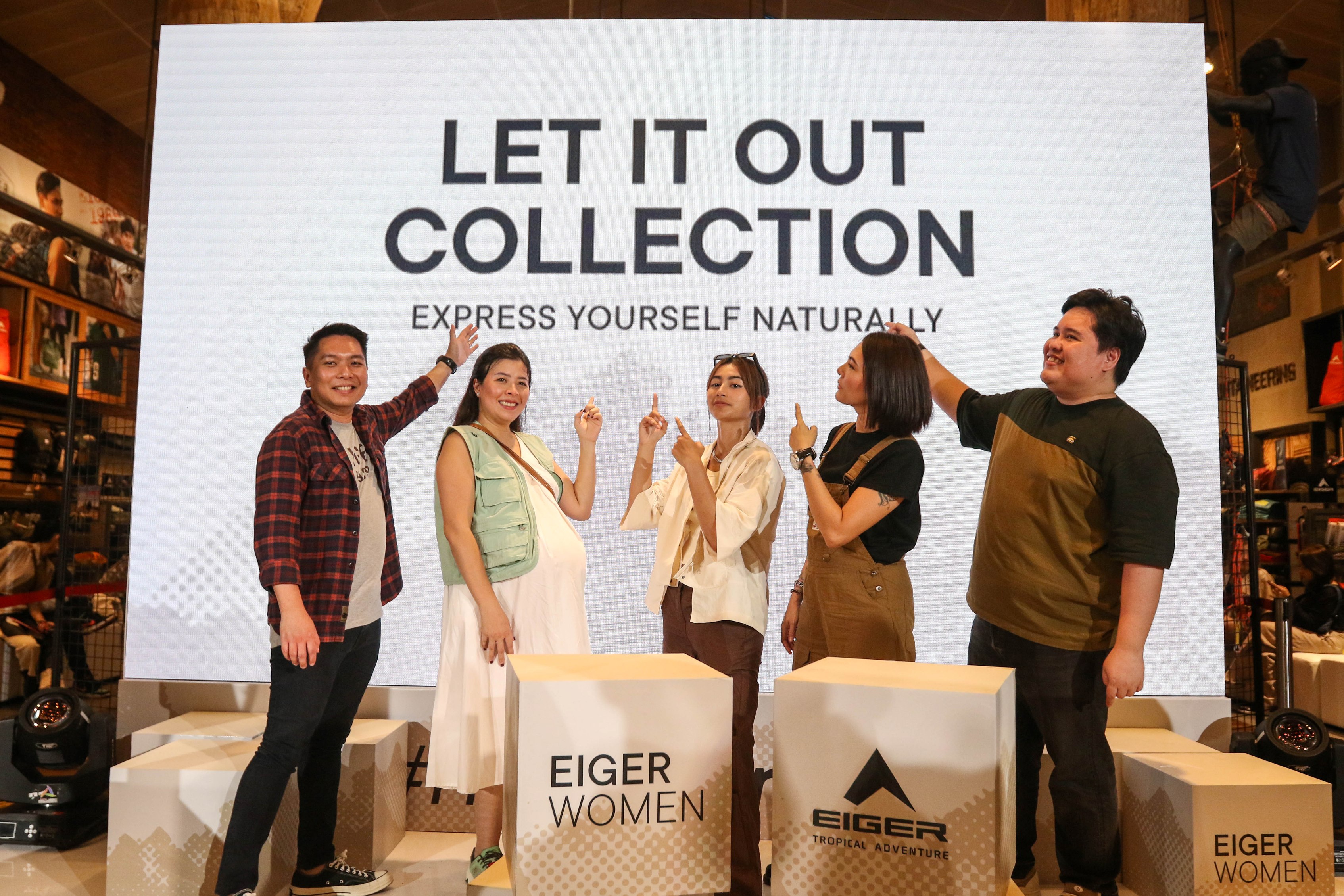 Eiger merilis koleksi terbarunya bertajuk “EIGER Women: Let it Out” di Eiger Radio Dalam, Jakarta Selatan, Kamis (31/8). 