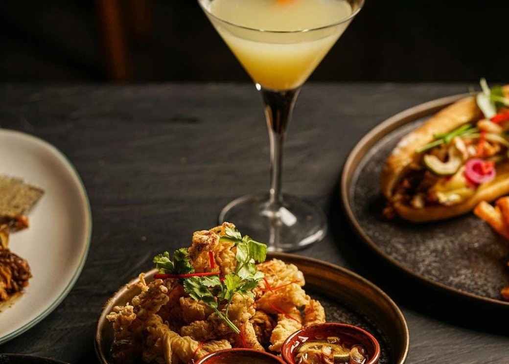 Salah satu hidangan Modern Pan-Asia di Queens Head.