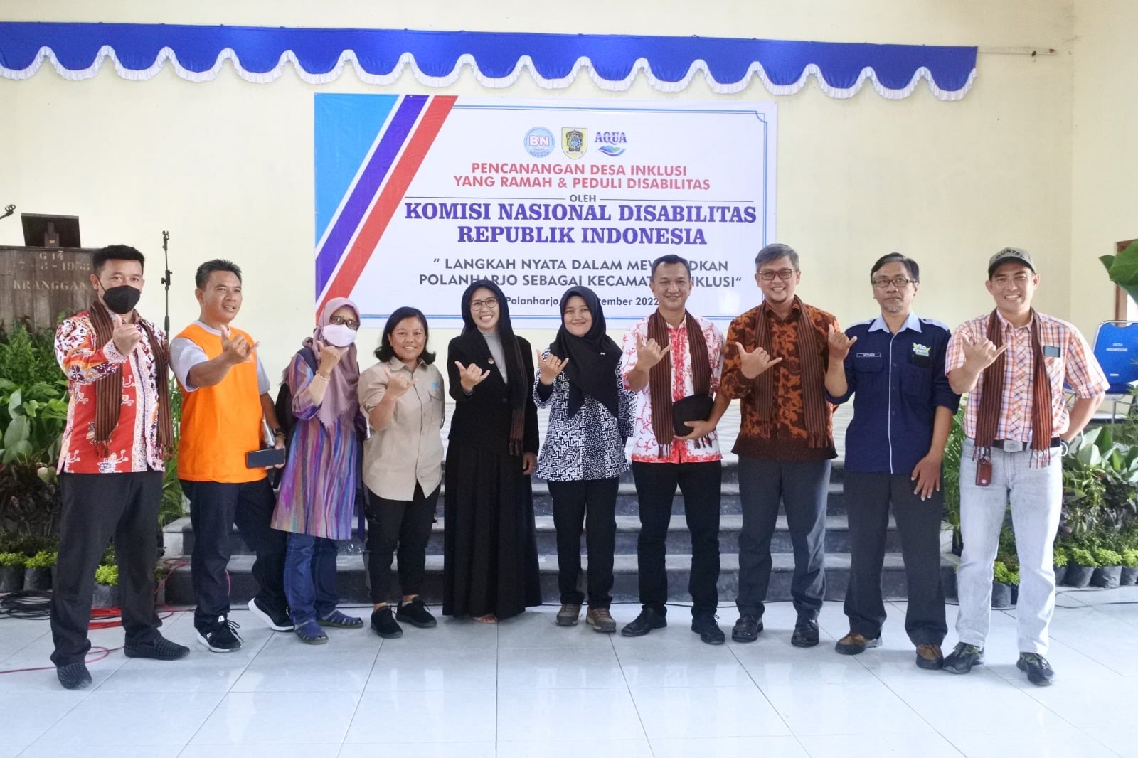 Pencangan desa inklusi yang ramah dan peduli disabilitas di Desa Kranggan, Kecamatan Polanharjo, Kabupaten Klaten, Jawa Tengah.  