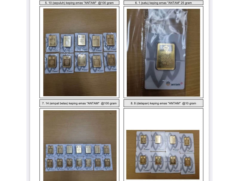 Sebanyak 2,5 kilogram emas milik mantan rektor Universitas Lampung, Karomani, dilelang KPK berdasarkan putusan sidang.