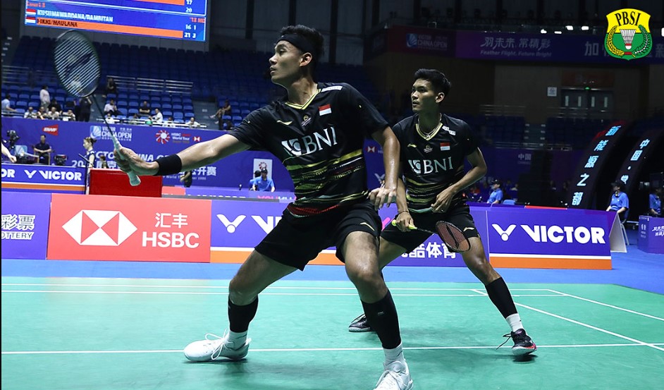 Ganda putra Indonesia Bagas Maulana/Muhammad Shohibul Fikri 