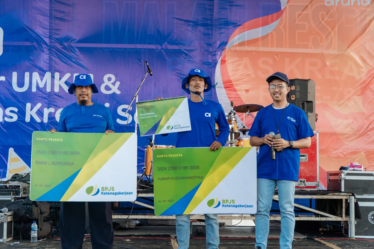 Dalam rangka Festival Kemerdekaan, Aruna melakukan sosialisasi pentingnya BPJS Ketenagakerjaan bagi nelayan di Lamongan, Jawa Timur.