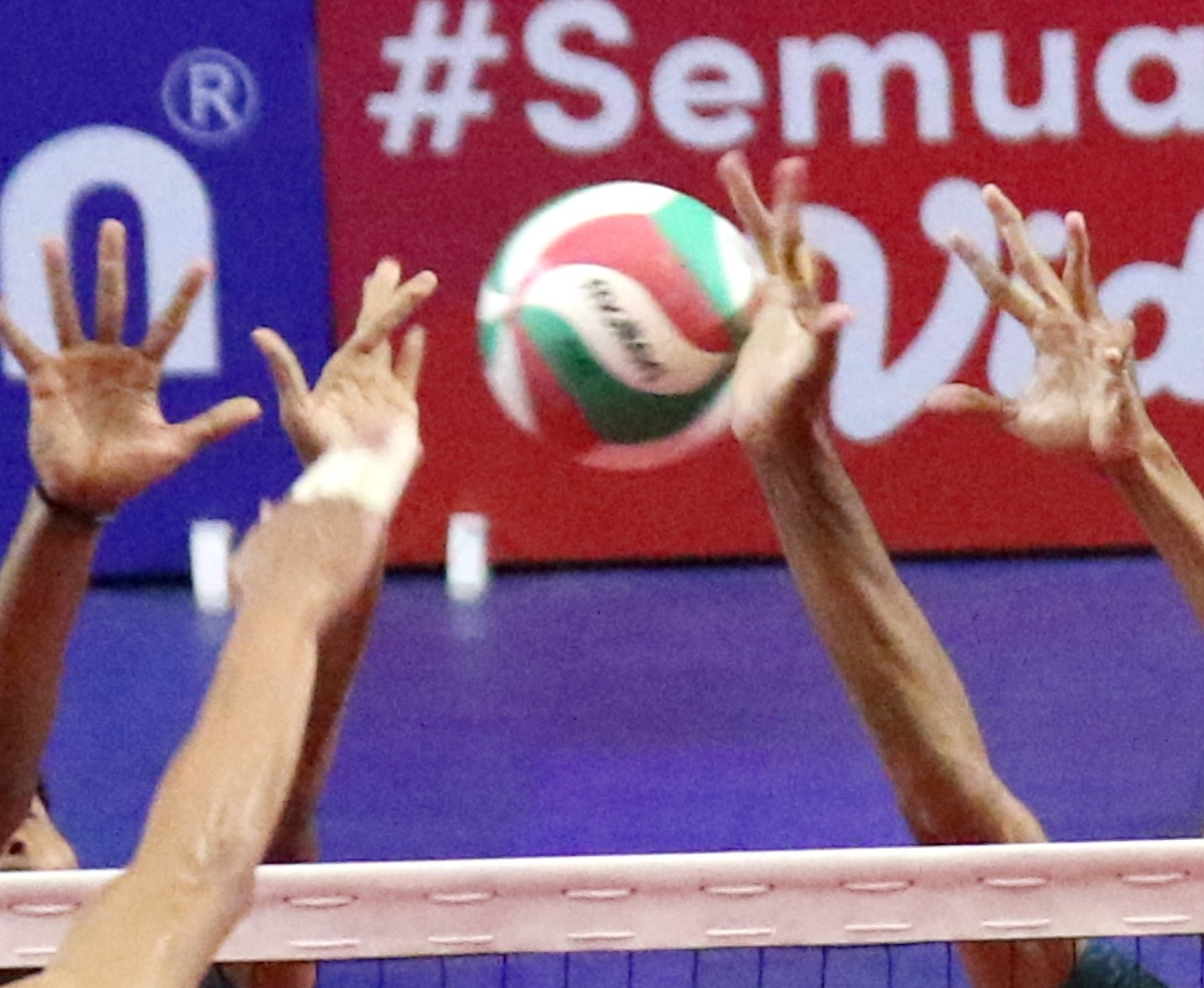 Ilustrasi permainan bola voli