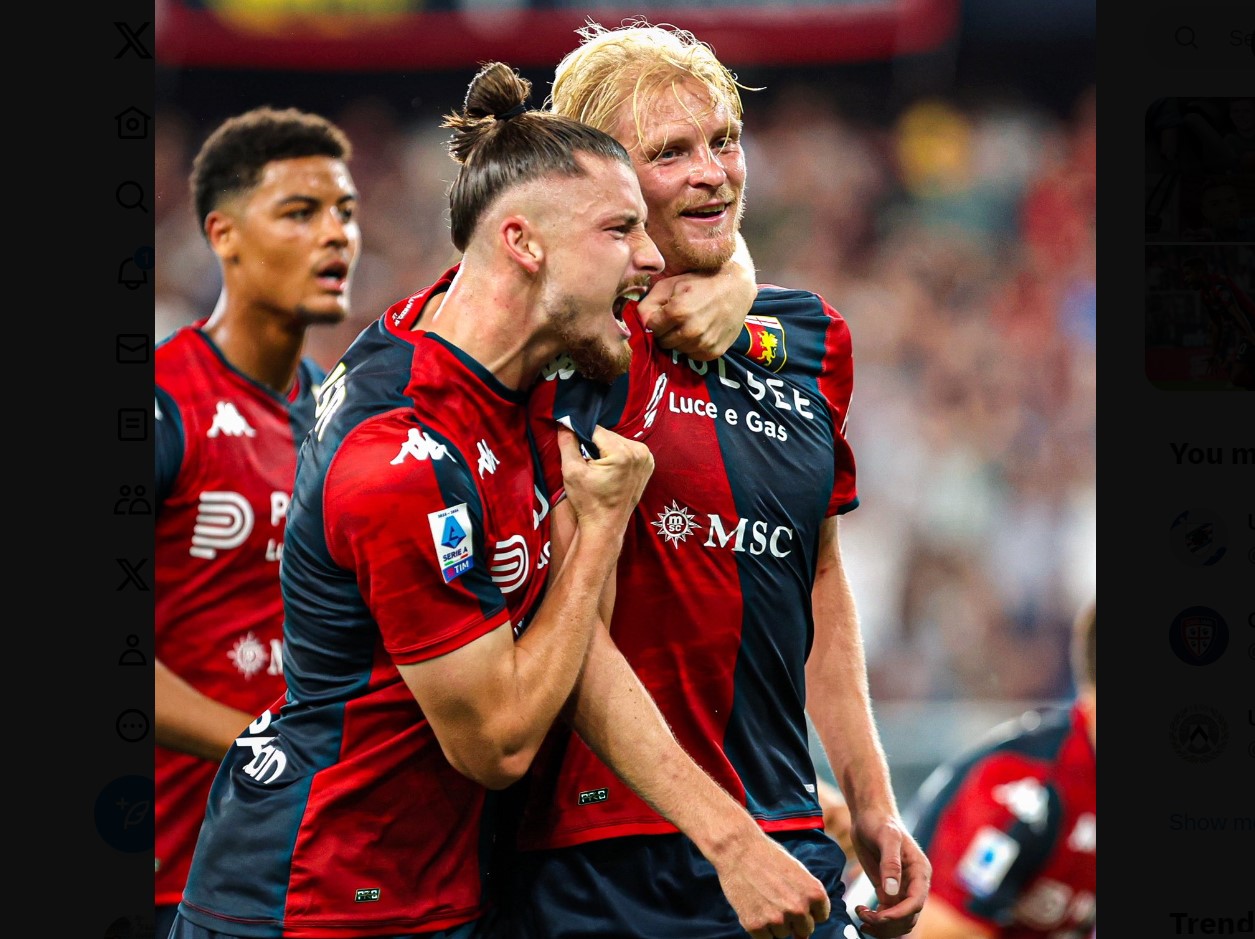 Kebobolan Empat Gol, Roma Menyerah di Markas Genoa