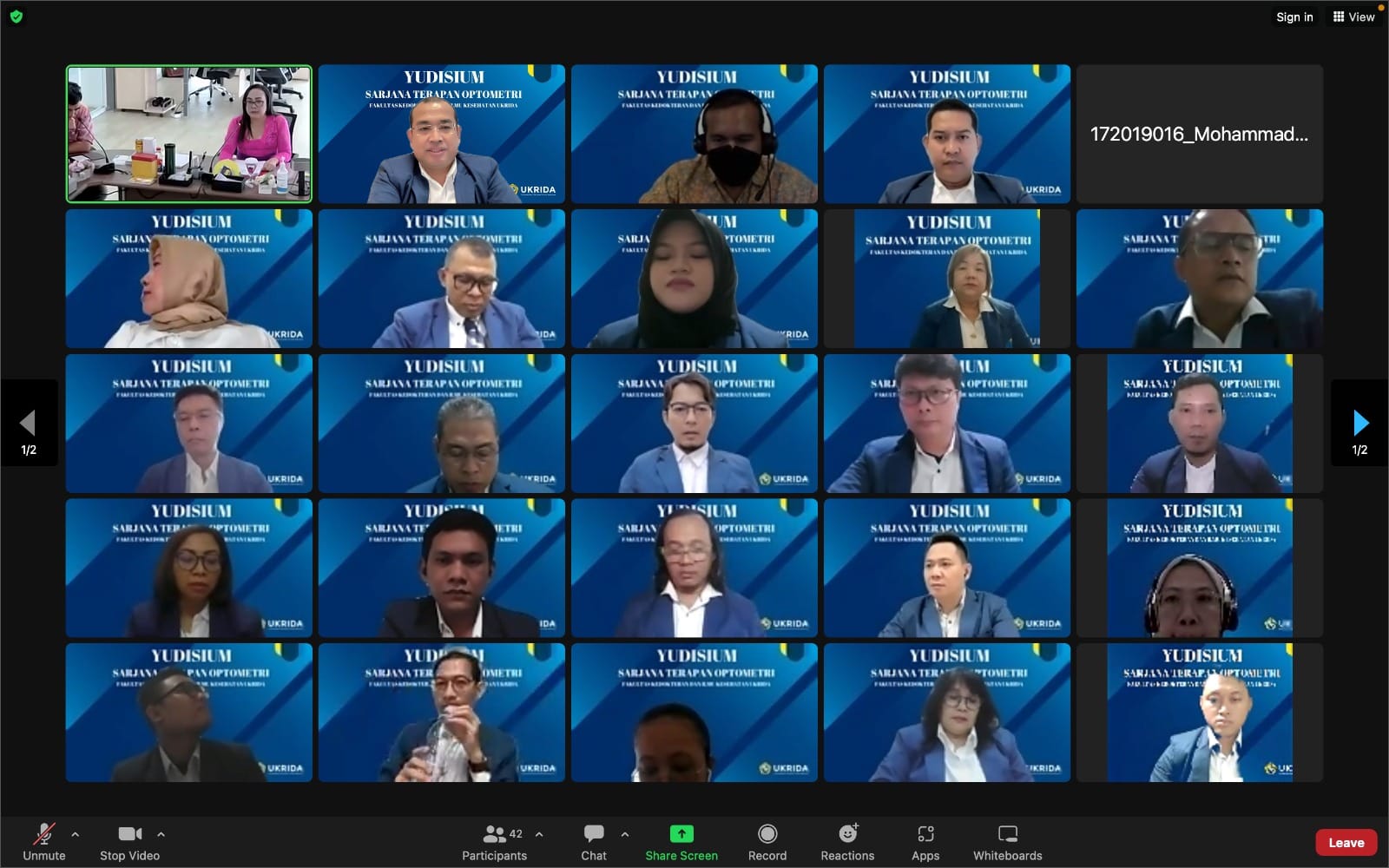 Sebanyak 42 mahasiswa Program Studi Optometri FKIK Ukrida lulus uji kompetensi sebagai Sarjana Terapan Optometri.