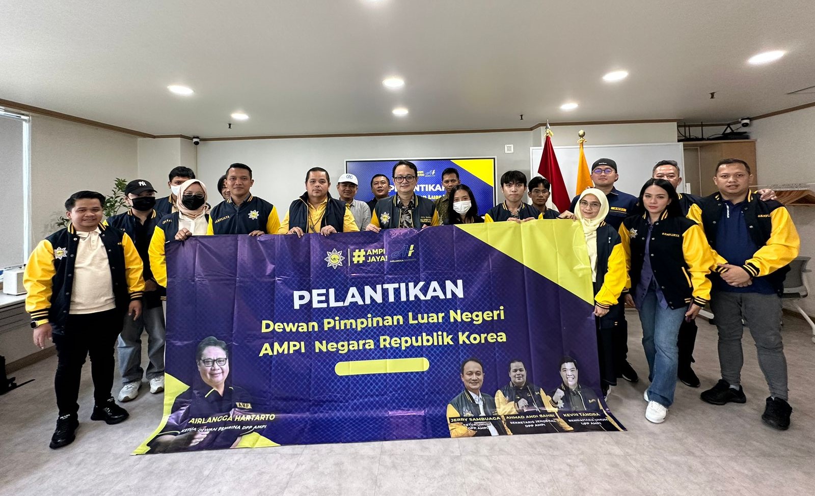 Pengukuhan dan pelantikan pengurus Dewan Pengurus Luar Negeri (DPLN) AMPI Negara Republik Korea