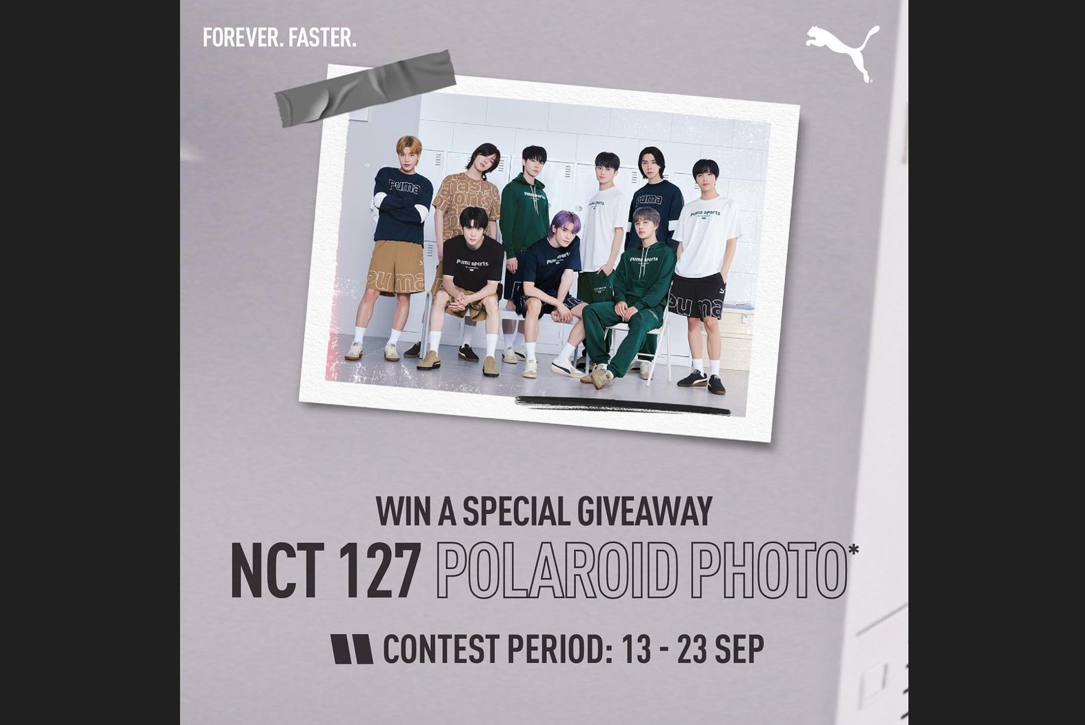Pengumuman raffle foto polaroid NCT 127