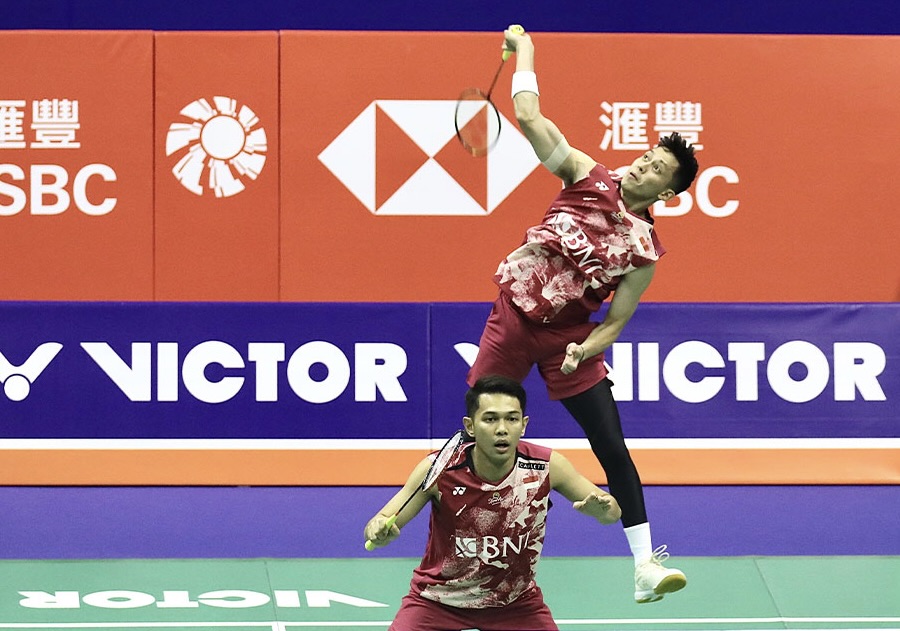 Pasangan ganda putra Indonesia Fajar Alfian/Muhammad Rian Ardianto