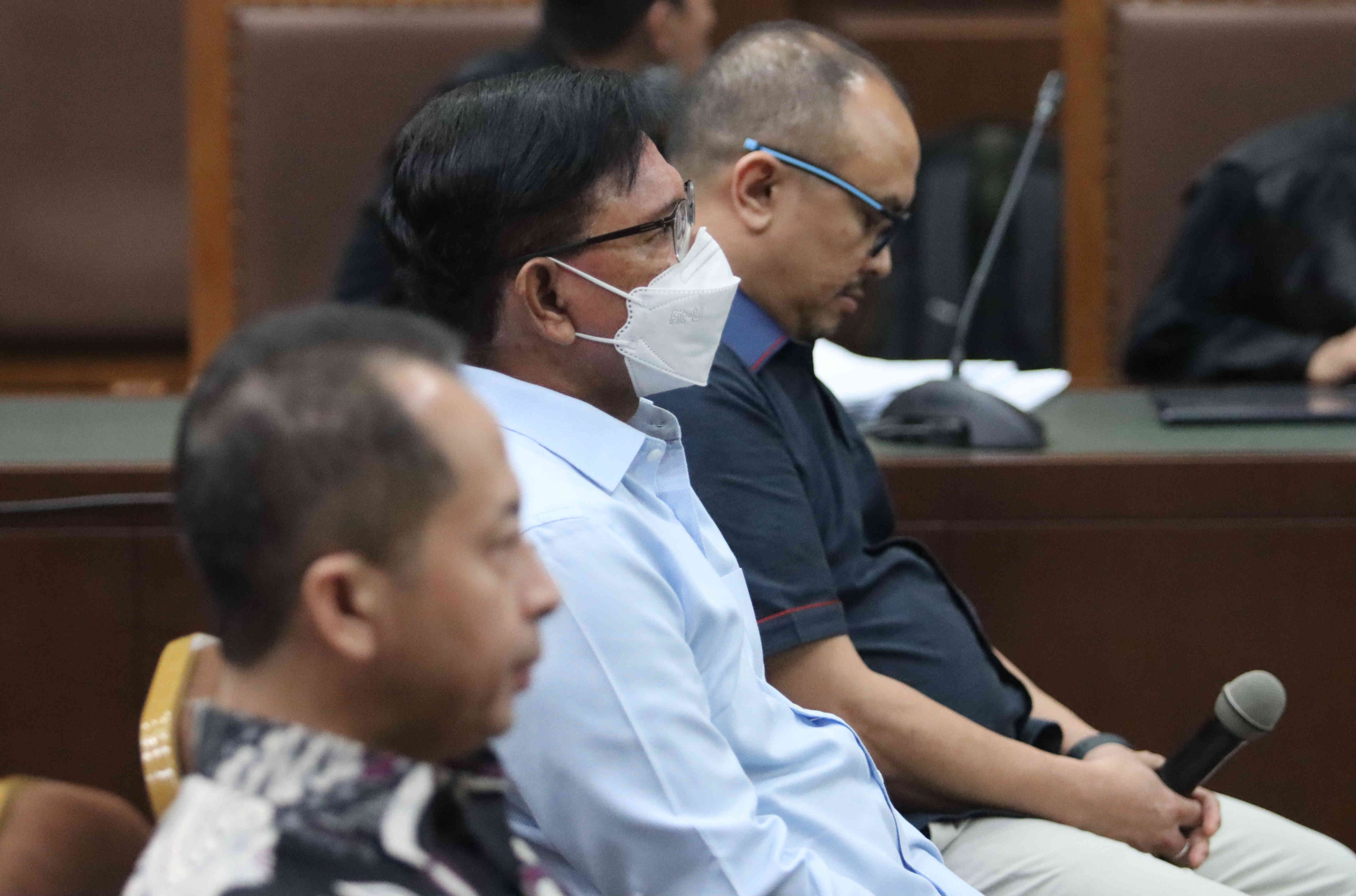 Terdakwa kasus dugaan korupsi penyediaan infrastruktur base transceiver station (BTS) 4G dan infrastruktur pendukung BAKTI Kominfo Johnny G 