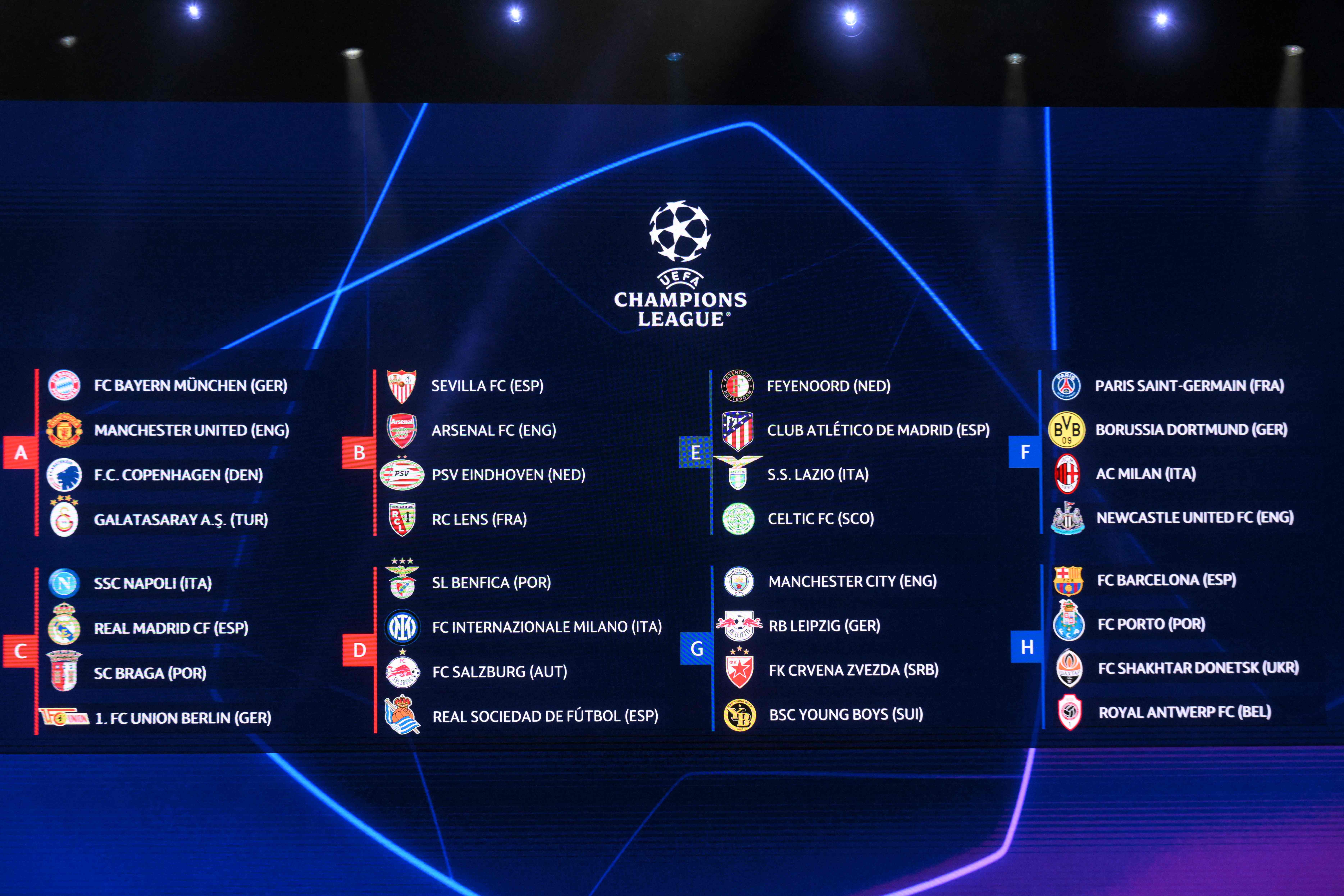 Ada PSG, Dortmund, AC Milan dan Newcastle, Grup F Grup Neraka Liga Champions