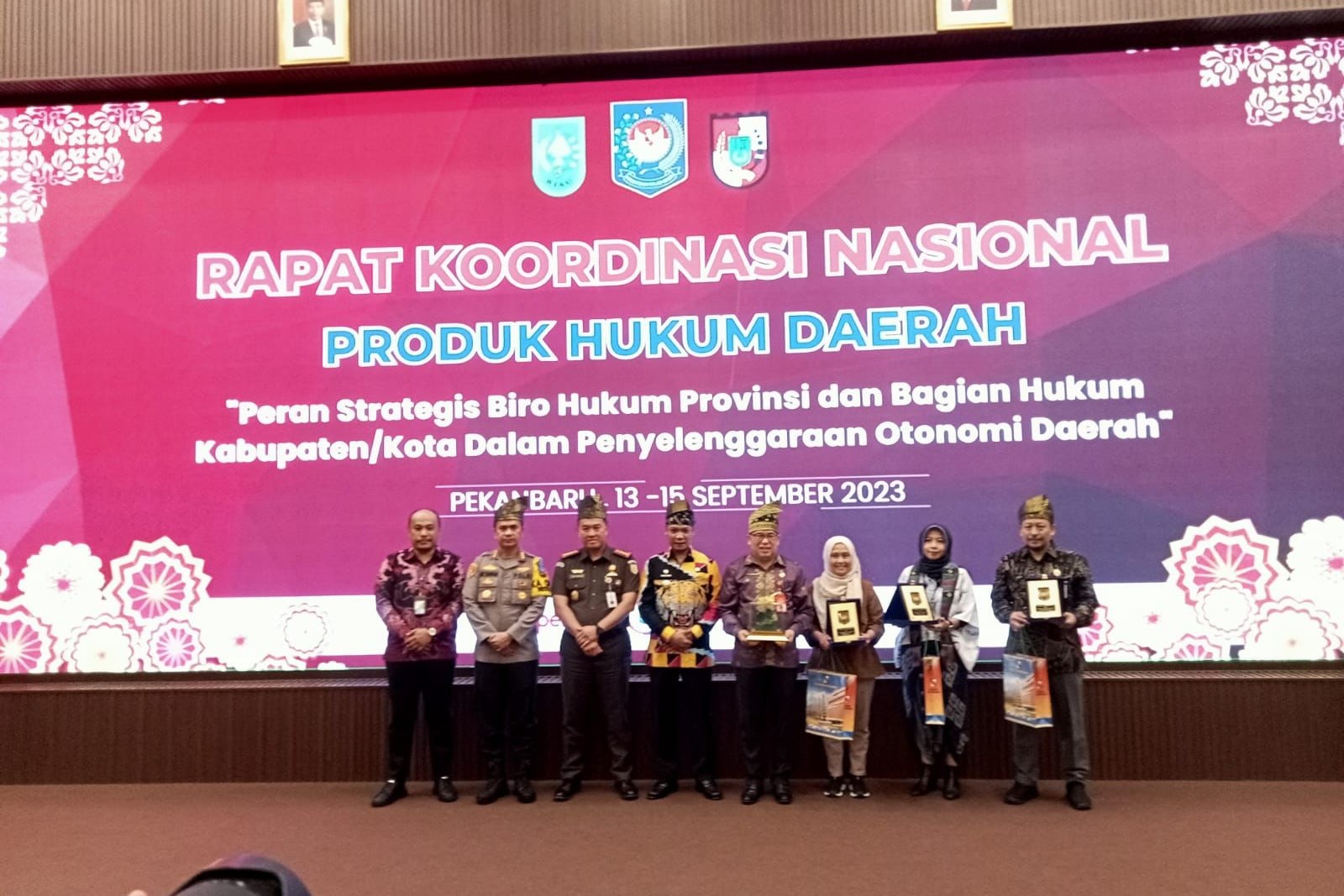 Rakornas Produk Hukum Daerah di Pekanbaru, Provinsi Riau, 14 September 2023. 