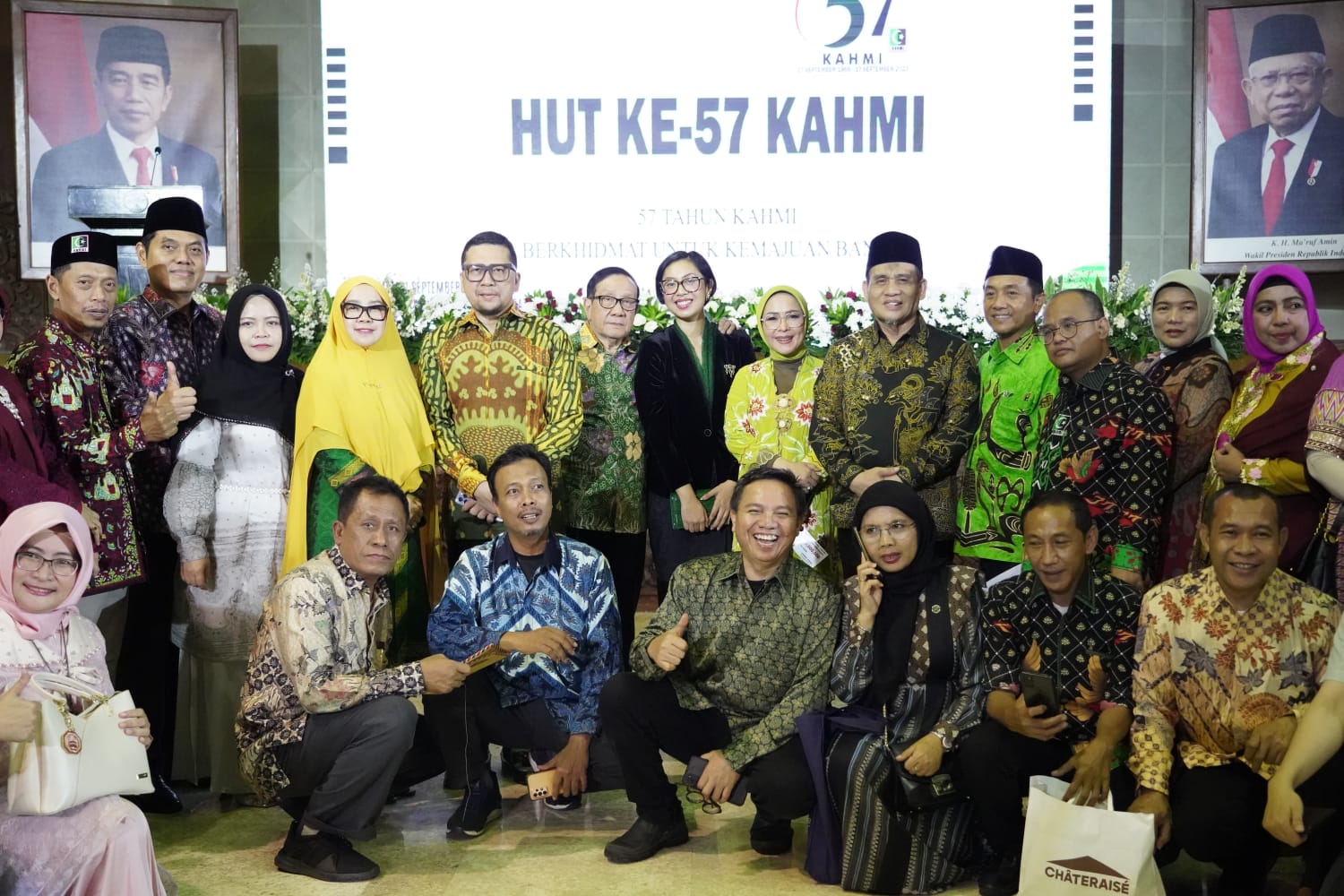 Perayaan HUT ke-57 KAHMI di Gedung Manggala Wanabakti, Jakarta Pusat, pada Kamis (21/9).