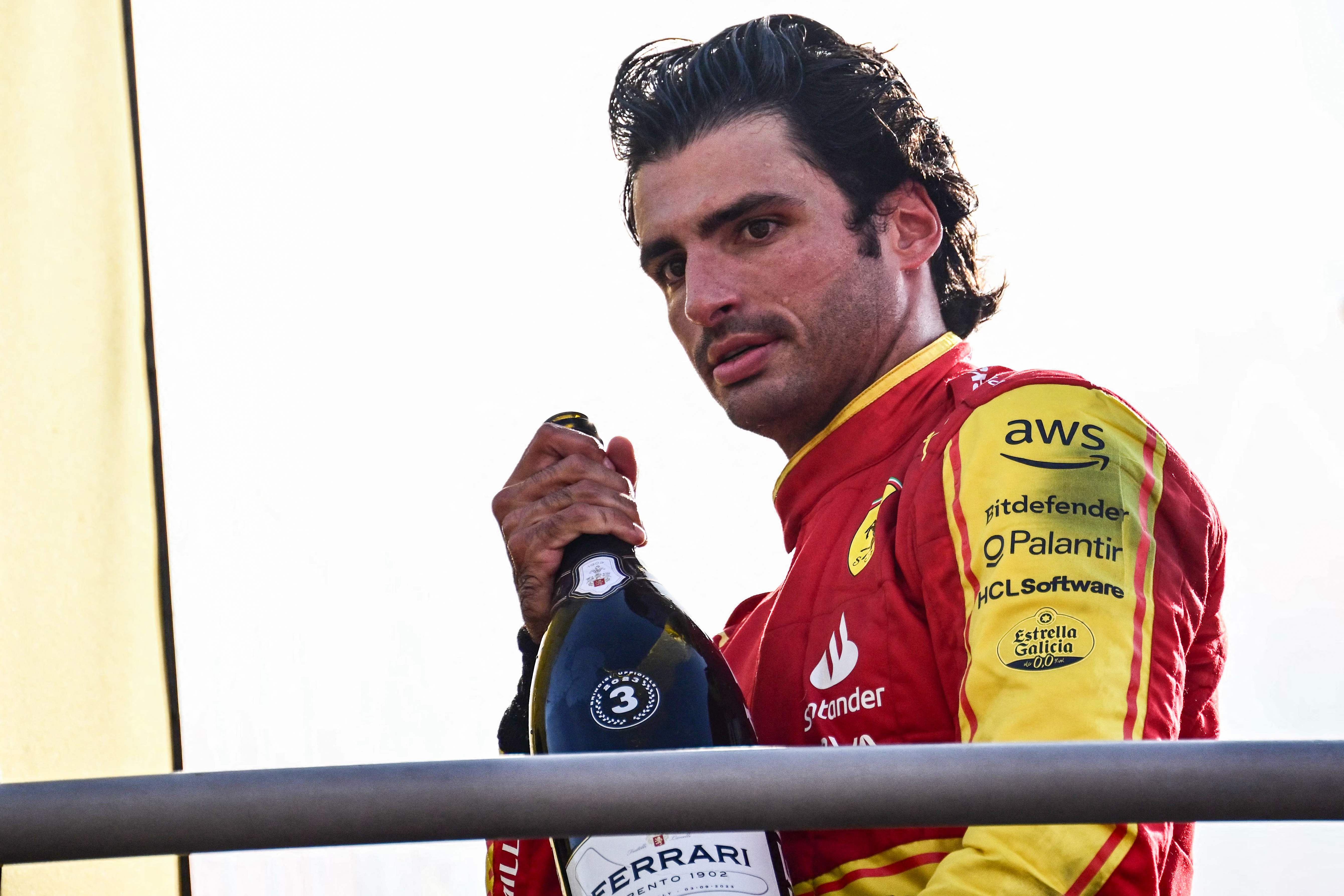 Pembalap Ferrari Carlos Sainz