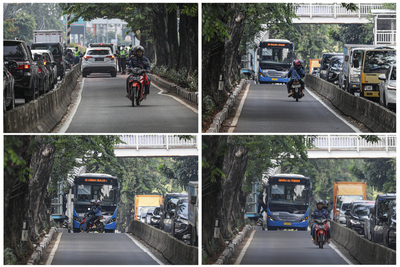 Tangkapan kamera ETLE (Electronic Traffic Law Enforcement).