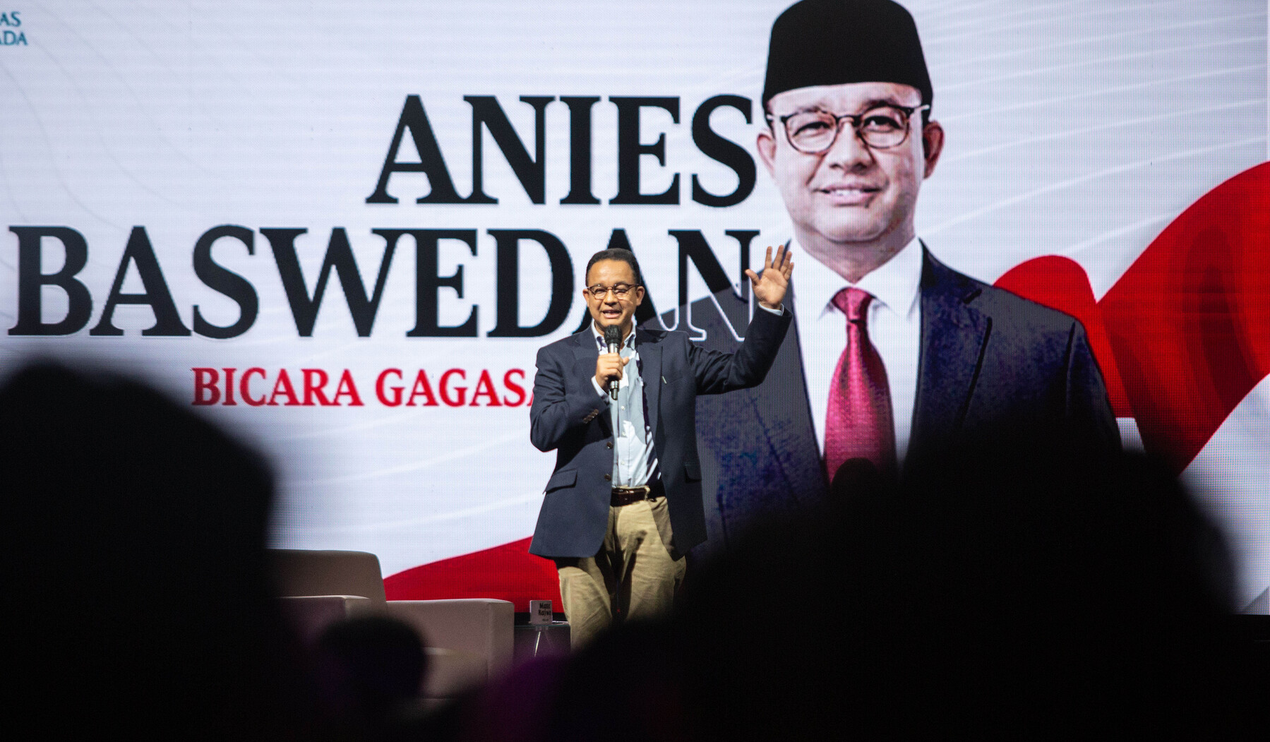 Anies Baswedan di acara Bicara Gagasan Bacapres di UGM.