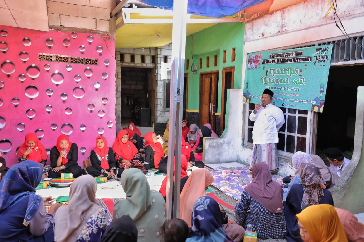 Peringatan Maulid Nabi yang digelar Komunitas Sopir Truk 