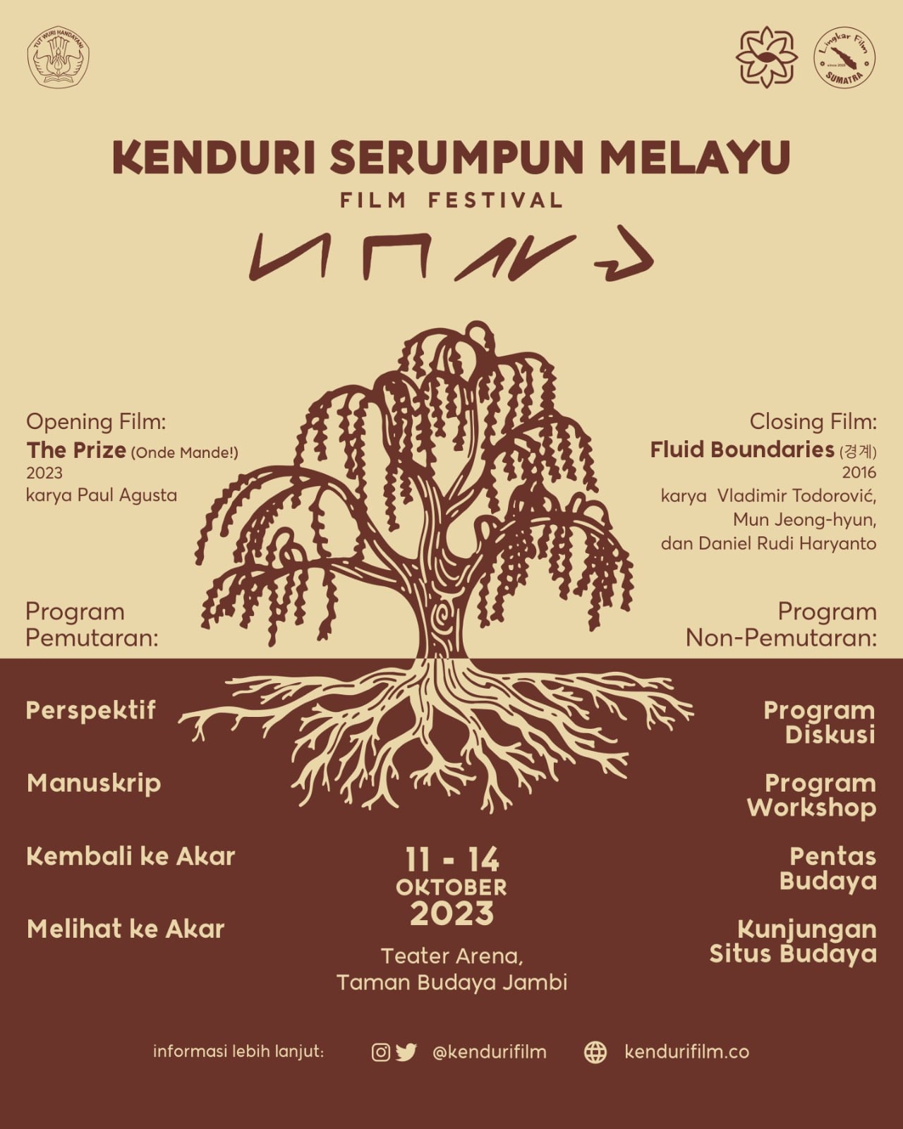 Poster Kenduri Serumpun Melayu Film Festival