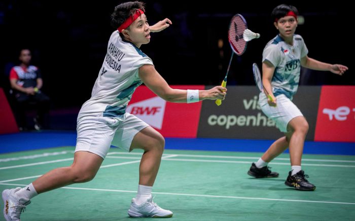 Ganda putri Indonesia Apriyani Rahayu dan Siti Fadia Silva Ramadhanti. 