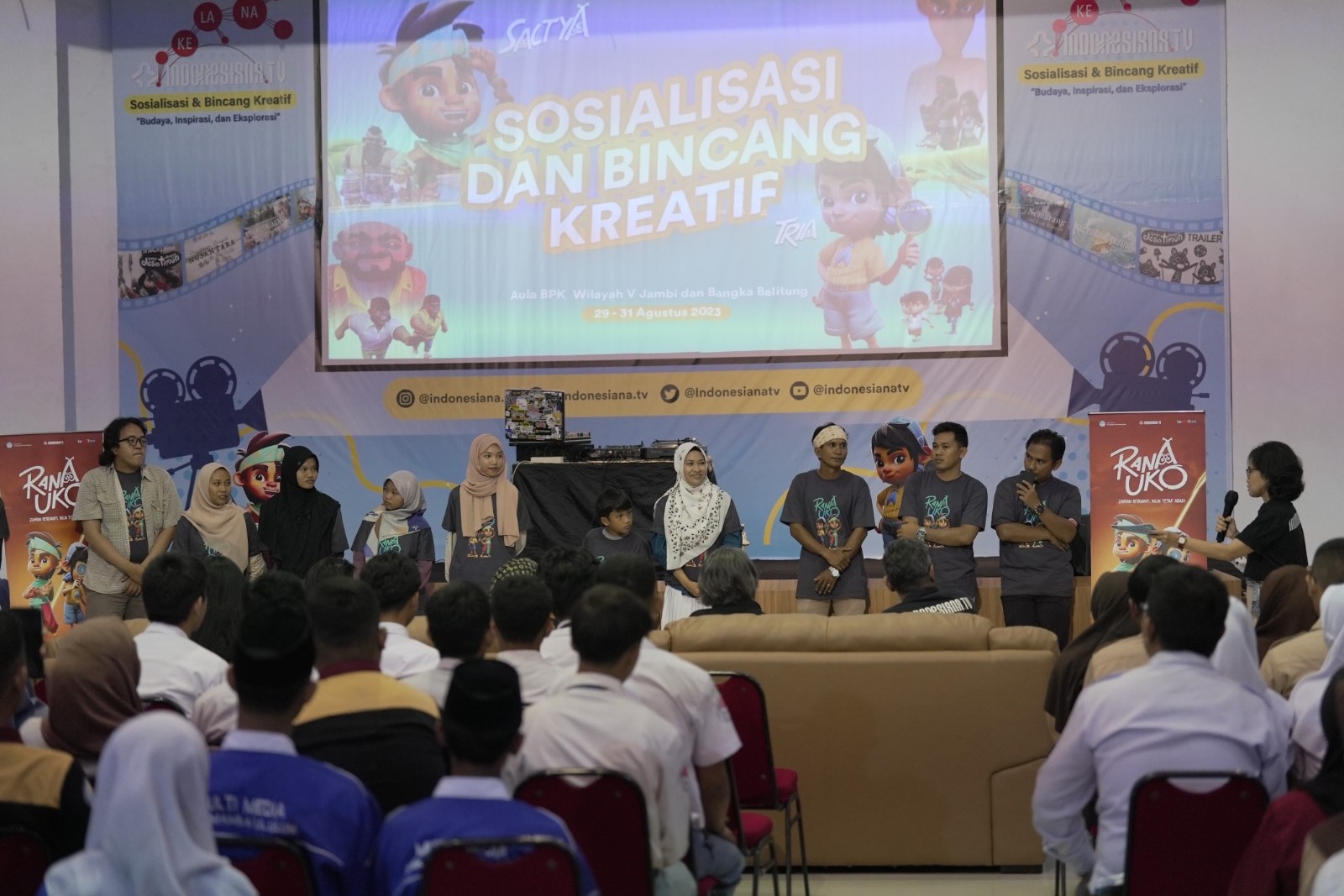 Bincang kreatif setelah acara pemutaran Rana Uko