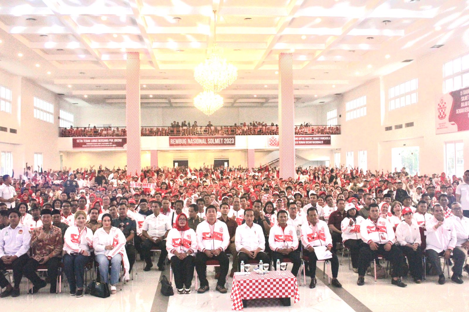 Presiden Joko Widodo menghadiri Rembugnas Solmet