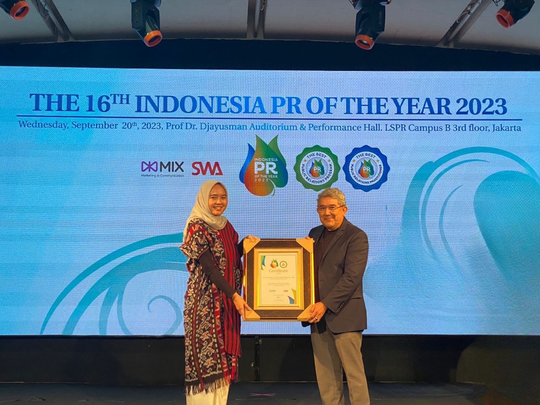 Chandra Asri menerima empat penghargaan pada ajang Indonesia PR of the Year 2023 di Jakarta, Rabu (21/9).