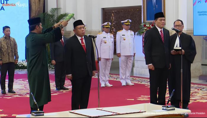 Presiden melantik Kepala Bakamla dan Kepala Badan Karantina Indonesia