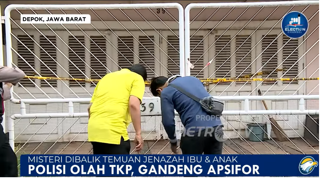 Lokasi temuan jasad Ibu dan anak di Perumahan Bukit Cinere Indah, Kecamatan Cinere, Depok.