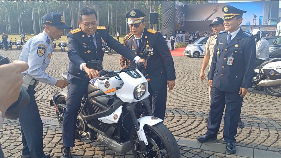 Sepeda motor listrik yang akan digunakan untuk mengawal Gubernur DKI Jakarta pada 2024.