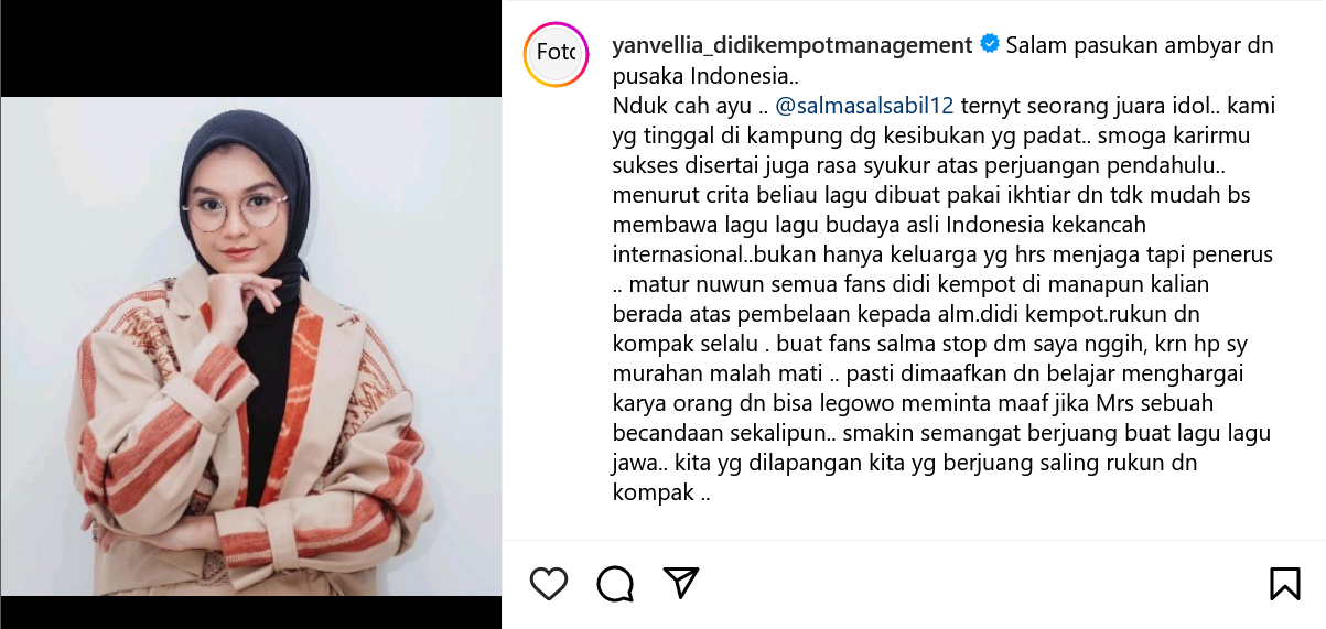 Lirik Stasiun Balapan Diplesetkan, Keluarga Mendiang Didi Kempot Tidak Terima