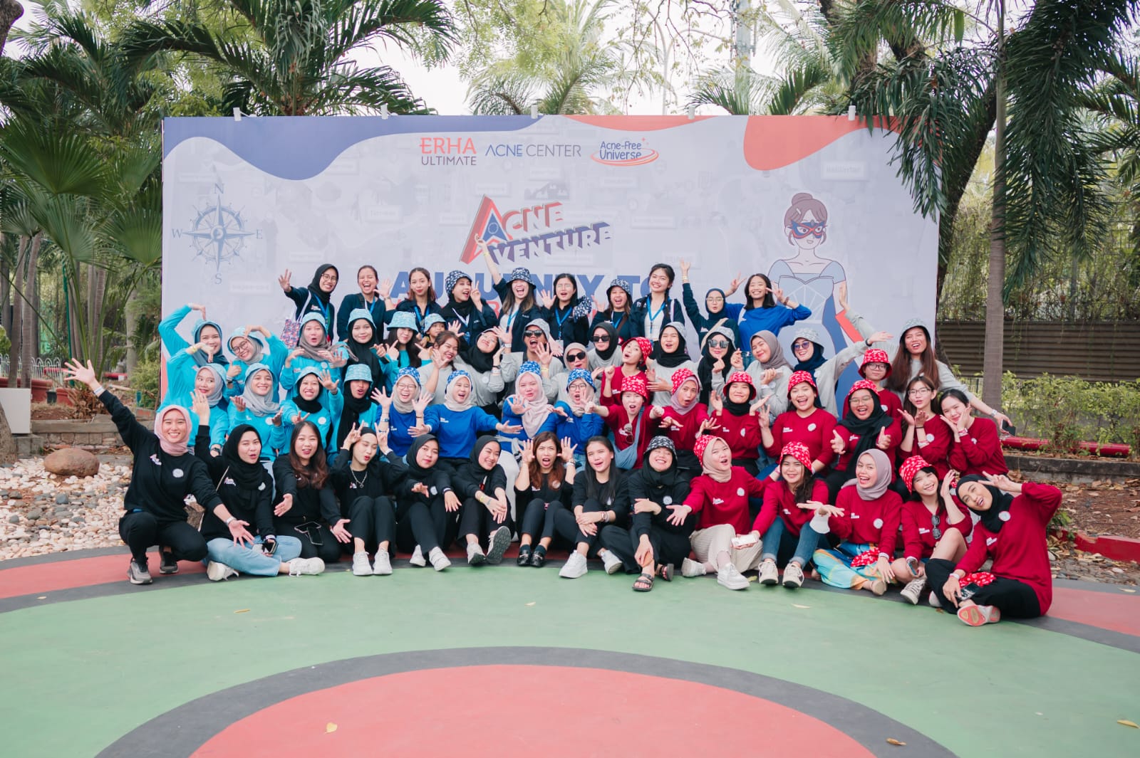 Erha Acne Centre mengadakan acara Grand Launching Acne-Free Universe batch 2 di Dunia Fantasi, Ancol, Jakarta.