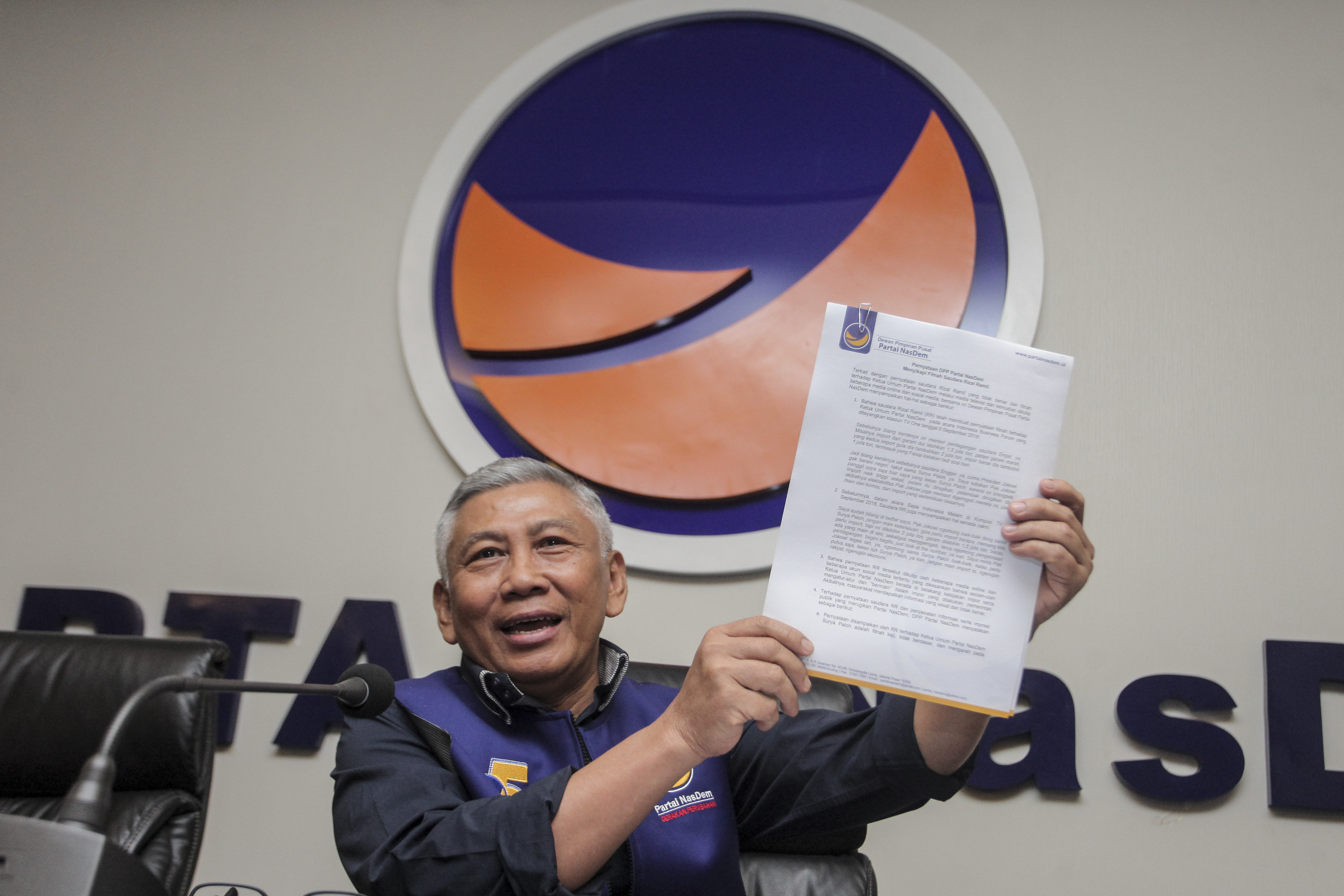 KETUA DPP Partai NasDem Effendi Choirie 