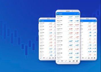 Layar smartphone menampilkan fitur broker forex Didimax.