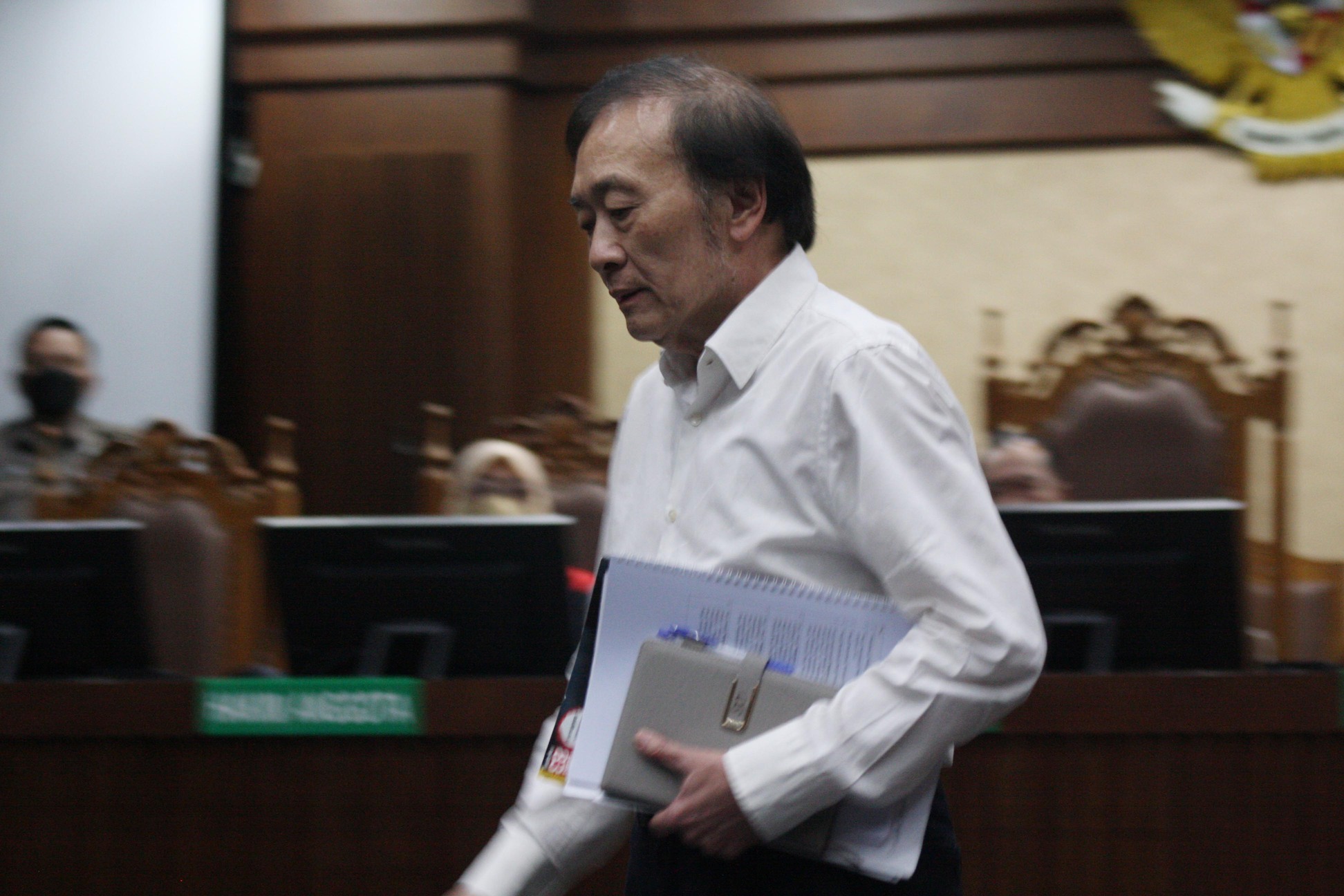 Terdakwa kasus penyerobotan lahan di Indragiri Hulu, Riau dan tindak pidana pencucian uang Pemilik PT Duta Palma Group, Surya Darmadi.