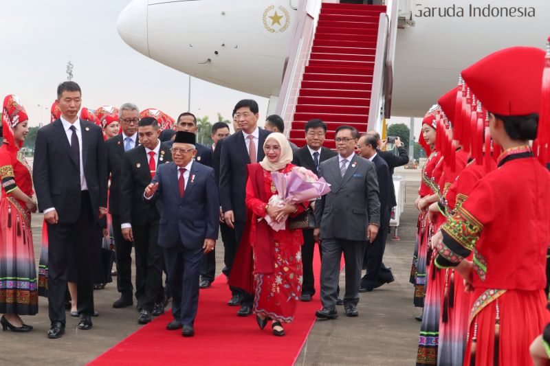 Wapres Ma'ruf Amin melakukan kunungan kerja ke Tiongkok.