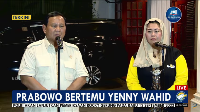Pertemuan Prabowo Subianto dan Yenny Wahid