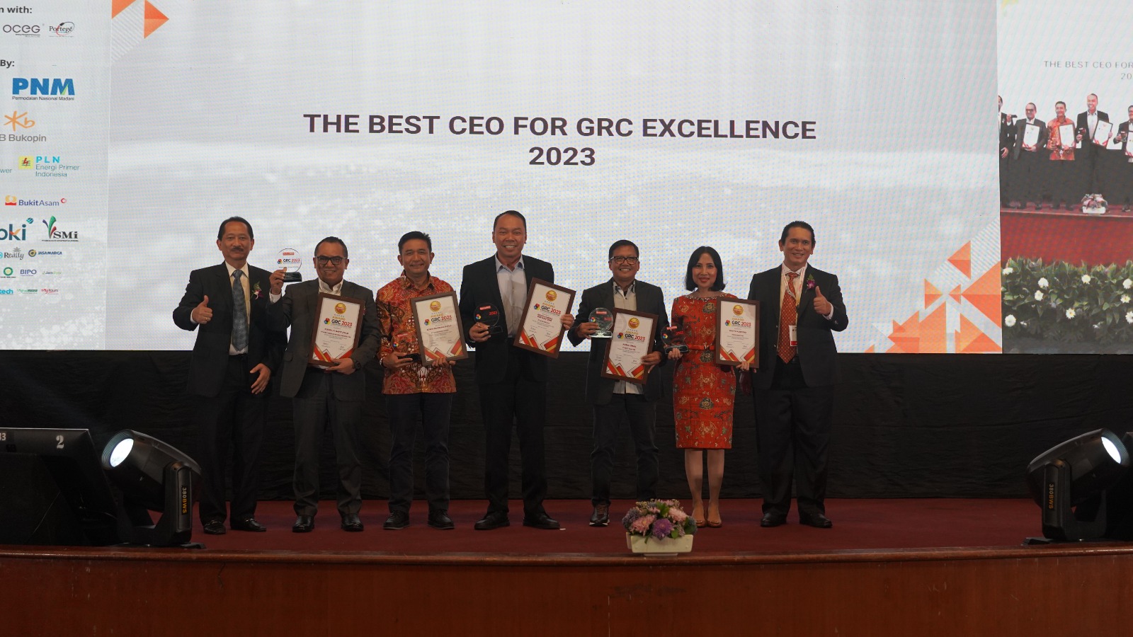 PPerhutani memperoleh empat penghargaan di ajang Governance, Risk, & Compliance (GRC) & Performance Excellence Award 2023