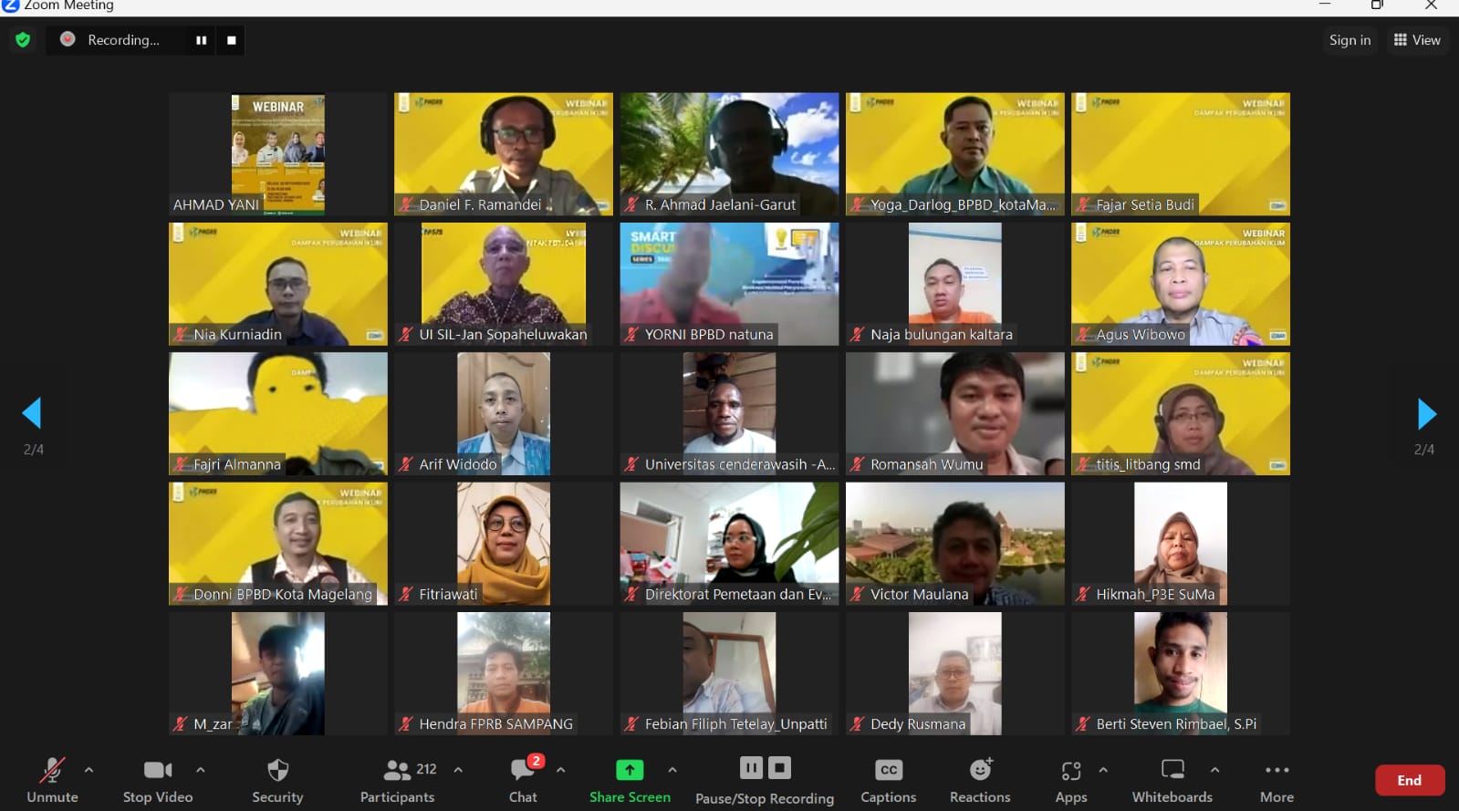 Manajemen Bencana SIL UI Mengadakan Webinar Dampak Perubahan Iklim dan Pengurangan Risiko Bencana