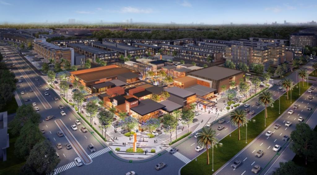 Kawasan komersial di wilayah Gading Serpong, Tangerang, Banten.