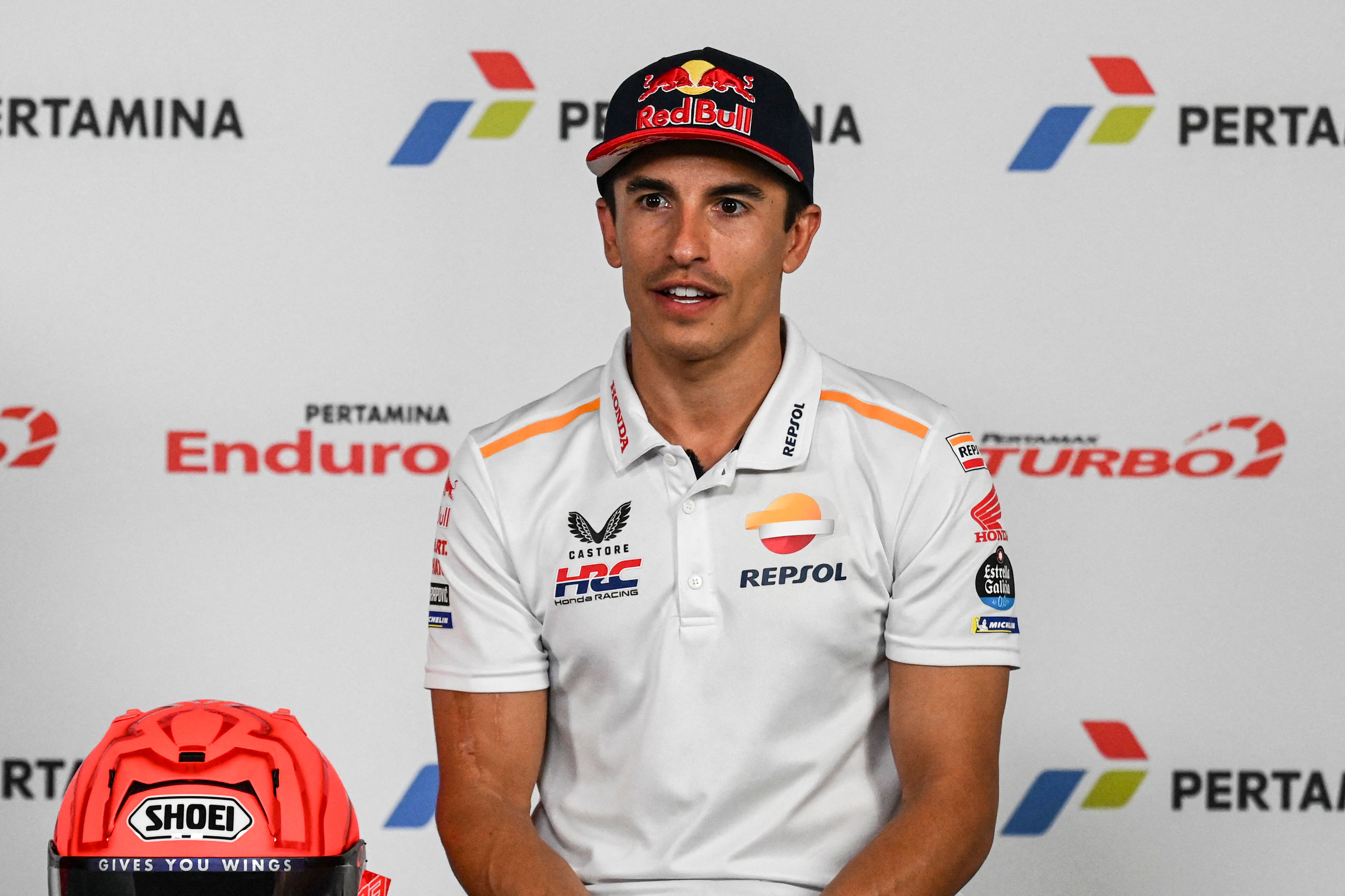 Pembalap Honda Marc Marquez