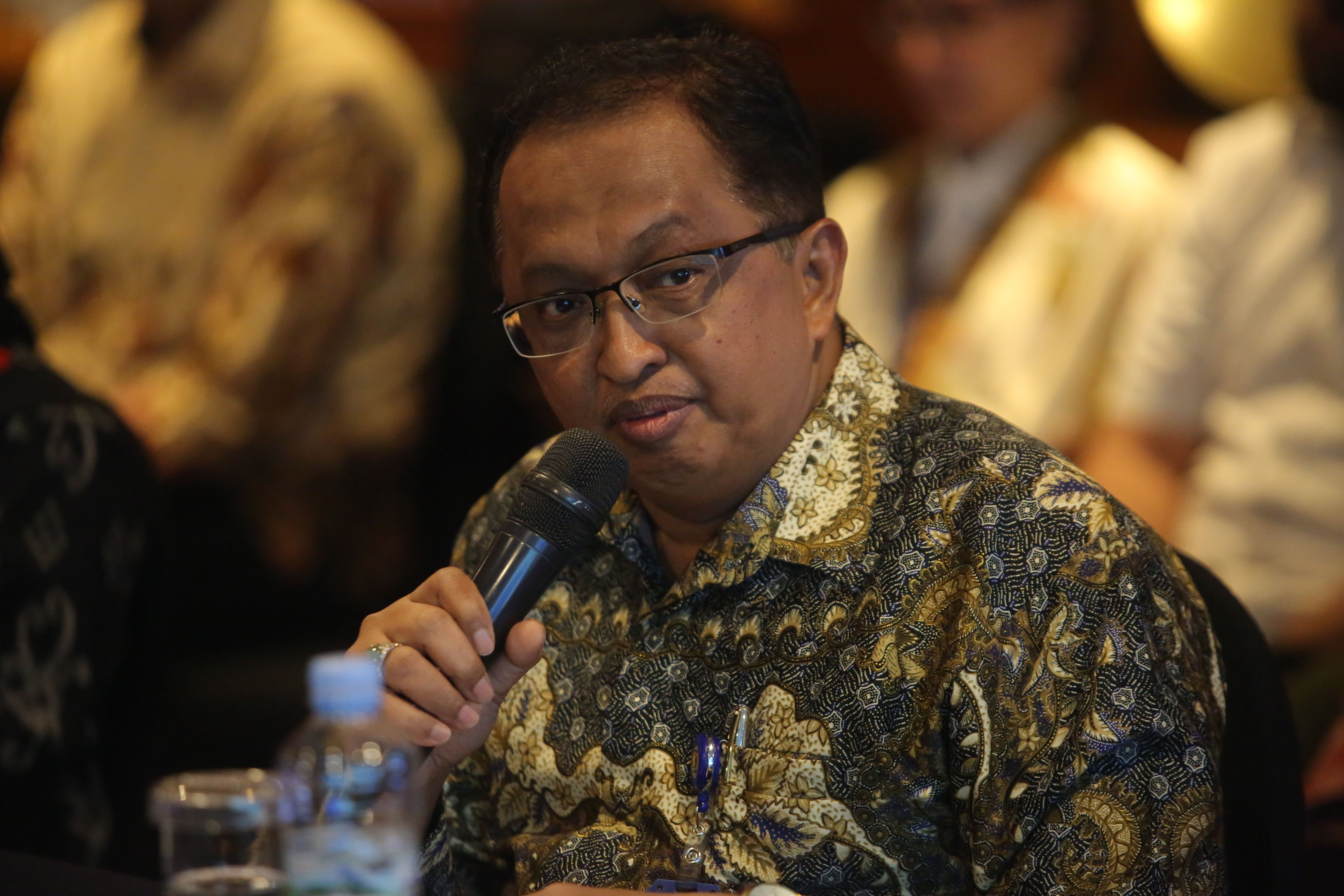 President Director PT Brantas Energi Satiyobudi Santoso menjadi nara sumber pada acara Executive Forum di Hotel Arya Duta, Jakarta,