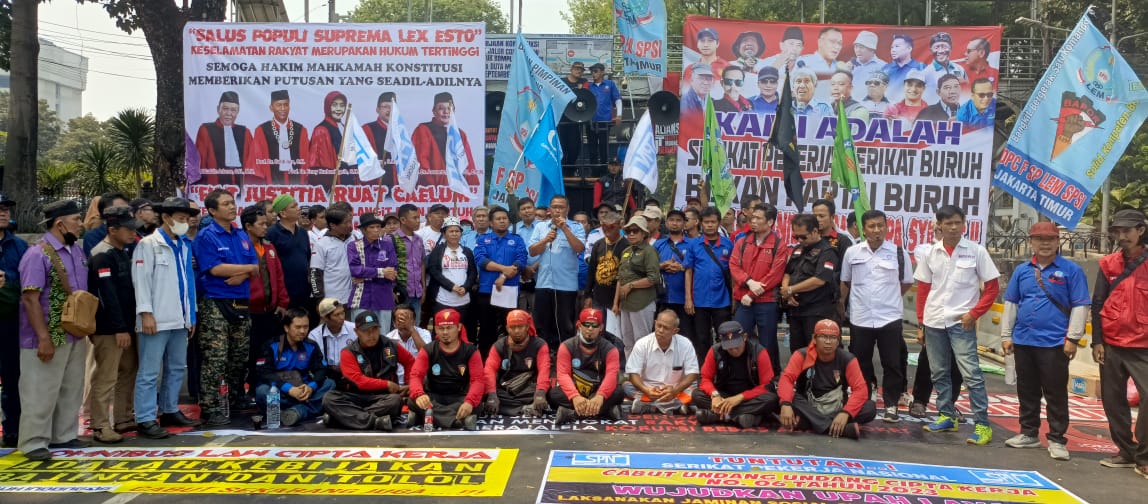 Koalisi Serikat Buruh Minta MK Konsisten Soal UU Omnibus Law Ciptaker Inkonstitusional