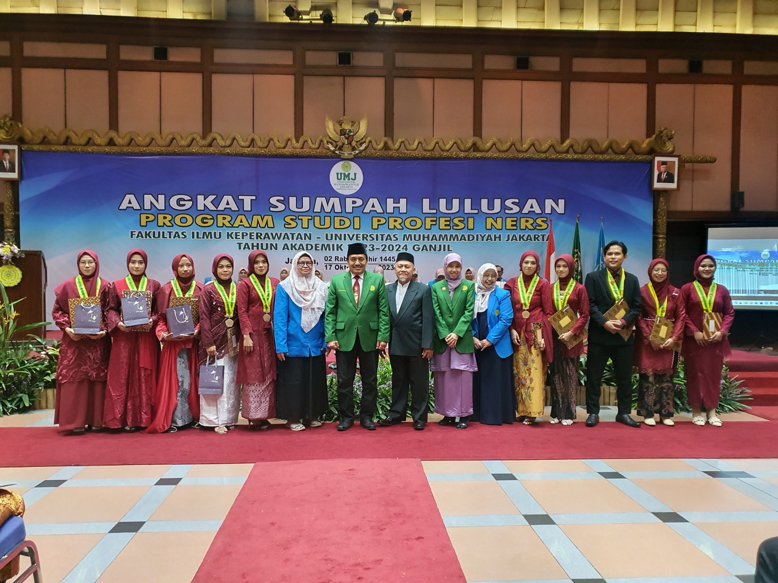 FAKULTAS Ilmu Keperawatan Universitas Muhammadiyah Jakarta (FIK UMJ) melaksanakan Upacara Angkat Sumpah Ners 2022-2023.  