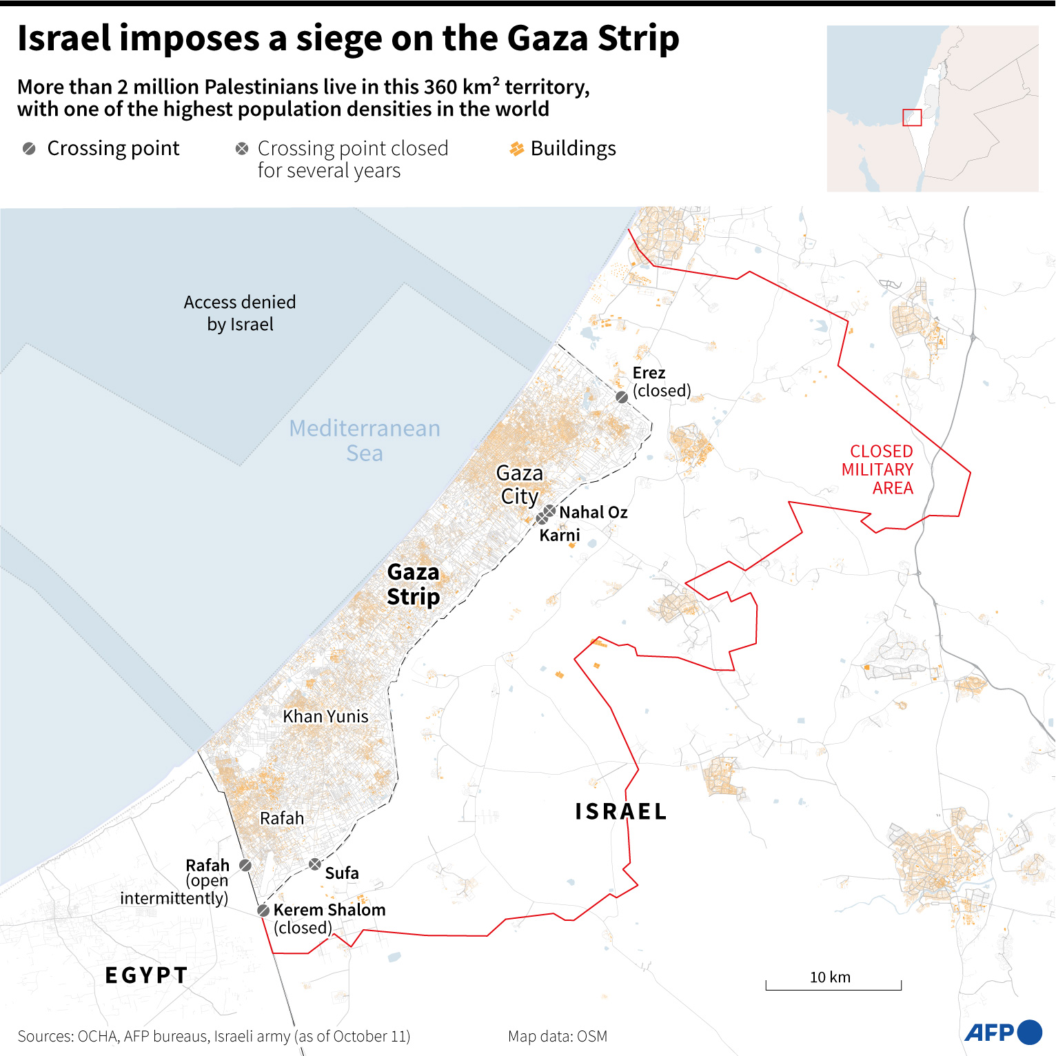 Israel Peringatkan 1,1 Juta Warga Gaza untuk Segera Pindah ke Selatan