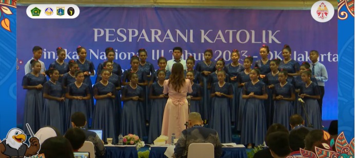 Lomba Pesparani) Katolik Nasional III di Jakarta International Expo (JIExpo), Jakarta Pusat.